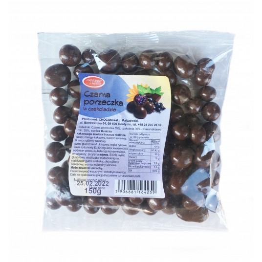 Bakalie Czarna porzeczka czek. Chocobakal 140g/40/ -zdjęcie numer 1