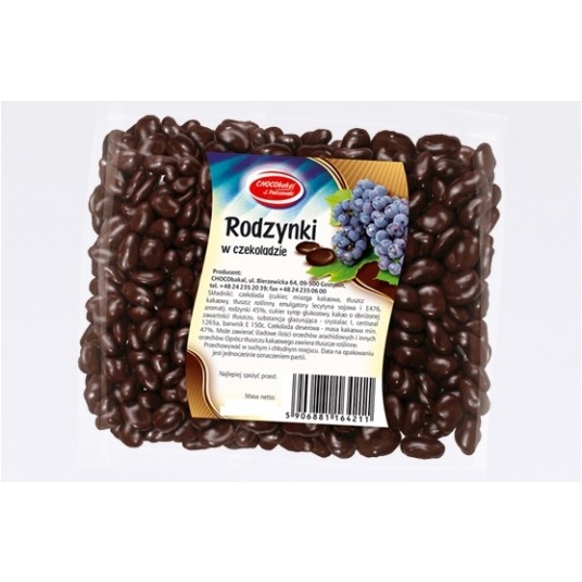 Bakalie Rodzynka w czekoladzie Chocobakal 200g/30/ -zdjęcie numer 1