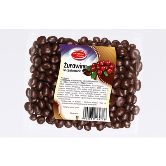 Bakalie Żurawina w czekoladzie Chocobakal 200g/30/ -zdjęcie numer 1