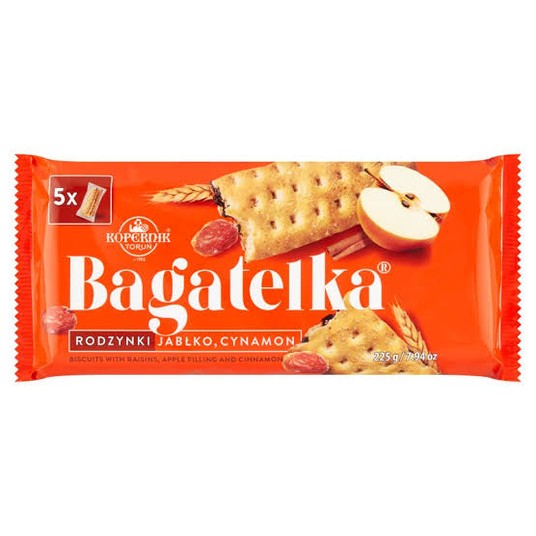 Ciastka Bagatelka Jabłko Cynamon Kopernik 225g -zdjęcie numer 1
