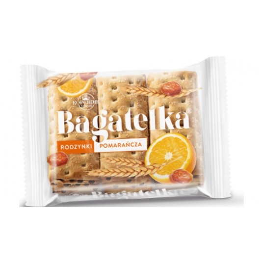 Ciastka Bagatelka Pomarańcz Rodzynki Kopernik 135g -zdjęcie numer 1
