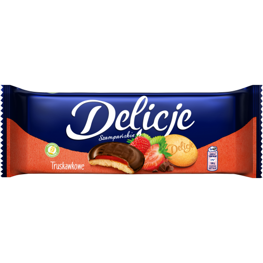 Ciastka Delicje Truskawkowe 147g /24/ -zdjęcie numer 1