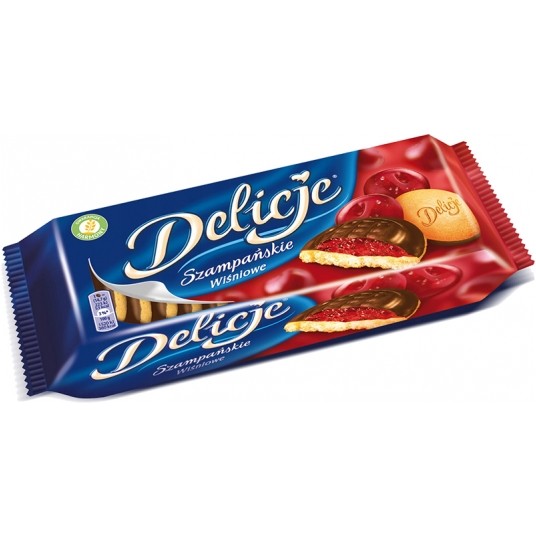 Ciastka Delicje Wiśniowe 147g /24/ -zdjęcie numer 1