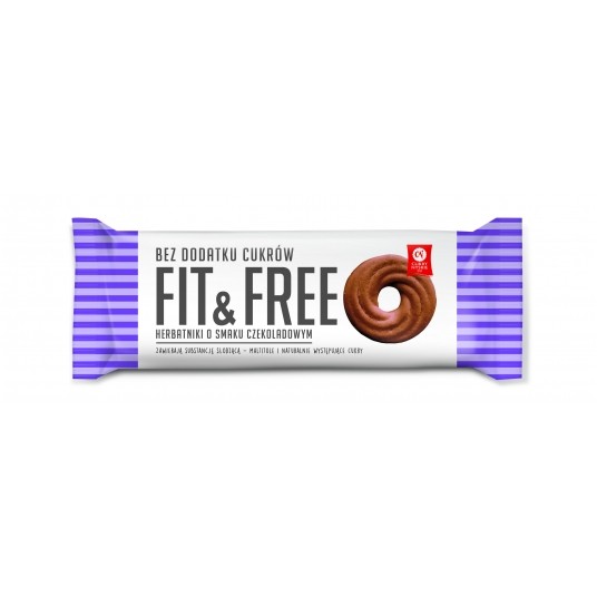 Ciastka Fit Free Czekolada 120g Cukry Nyskie /19/ -zdjęcie numer 1