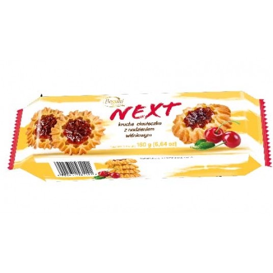 Ciastka Słoneczka Wiśniowe Next 160g Bogutti /25/ -zdjęcie numer 1