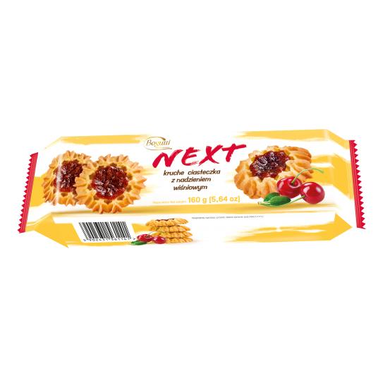 Ciastka Słoneczka Wiśniowe Next 160g Bogutti /25/ -zdjęcie numer 1