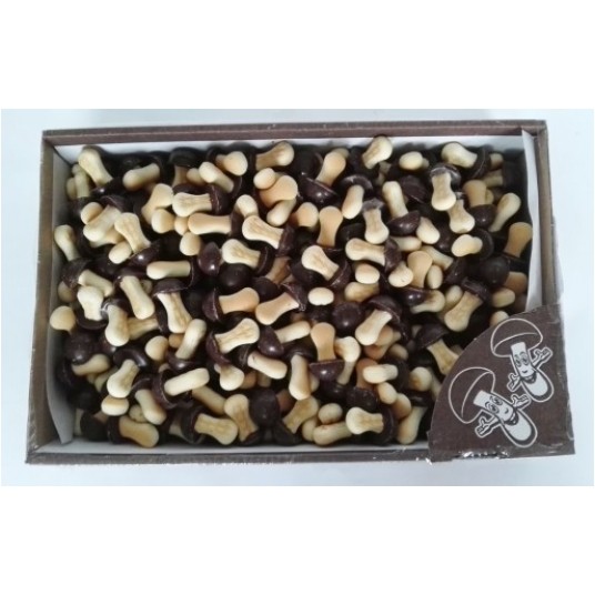 Ciastka z czekoladą Wesołe Grzybki Mleczne 1kg -zdjęcie numer 1