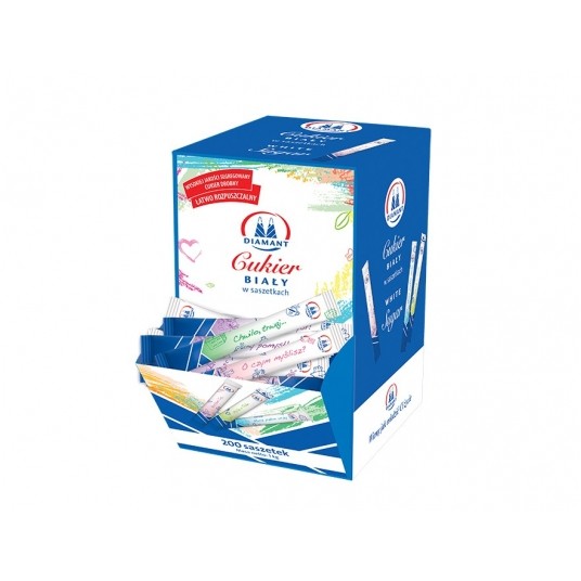 Cukier biały w saszetkach 200szt 1kg -zdjęcie numer 1