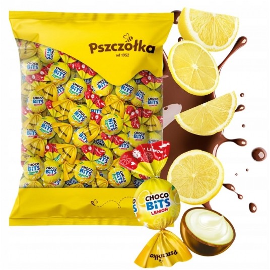 Cukierki Choco Bits Lemon Pszczółka 1kg -zdjęcie numer 1