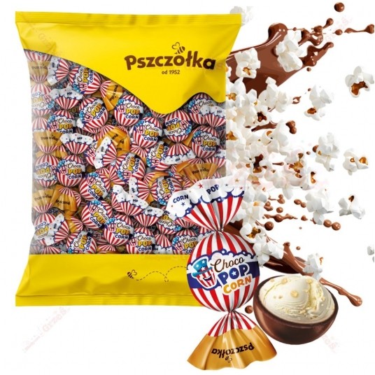 Cukierki Choco Popcorn Pszczółka 1kg -zdjęcie numer 1