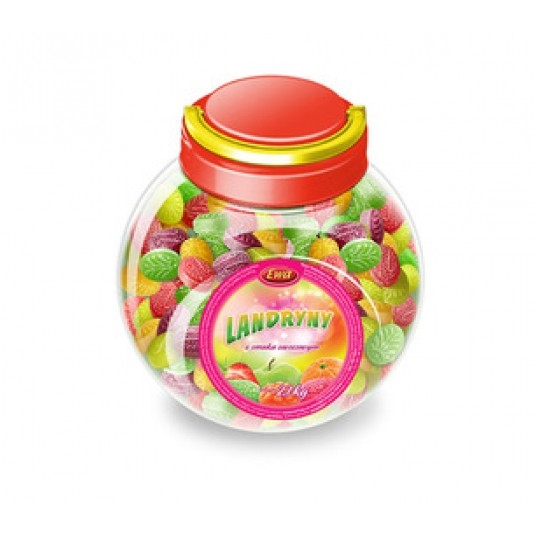 Cukierki EWA LANDRYNY OWOCOWE słoik /2.7kg/ -zdjęcie numer 1