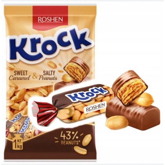Cukierki karmelowe Krock Roshen 1kg /8/ -zdjęcie numer 1
