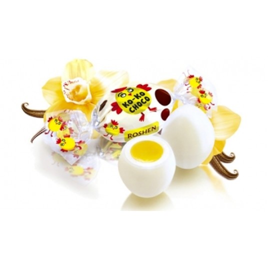 Cukierki KO-KO CHOCO WHITE Roshen 1kg /5/ -zdjęcie numer 1