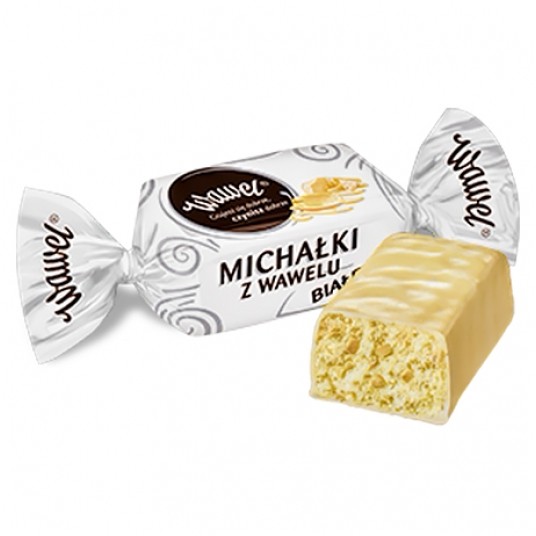 Cukierki Michałki Białe Wawel 1kg -zdjęcie numer 1