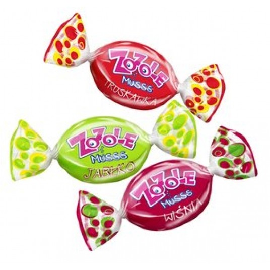 Cukierki ZOZOLE Jabłko Truskawka Wiśnia /2.5kg/ -zdjęcie numer 1