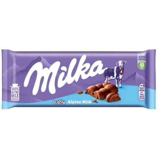 Czekolada Milka Bubble Alpine Milk 90g /14/ -zdjęcie numer 1