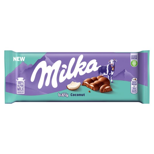 Czekolada Milka Bubbly Coconut 97g /12/ -zdjęcie numer 1