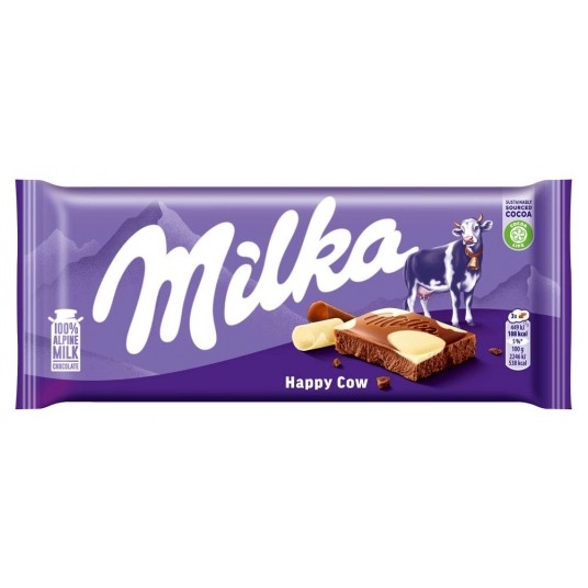 Czekolada Milka Łaciata 100g /24/ -zdjęcie numer 1