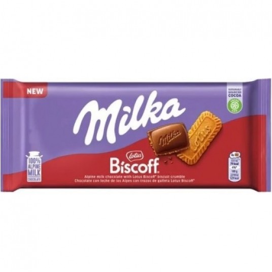 Czekolada Milka Lotus Biscoff 90g /24/ -zdjęcie numer 1
