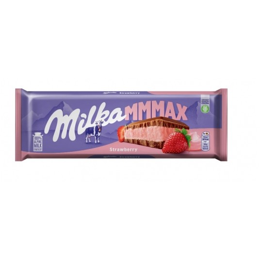 Czekolada Milka MMMAX Strawberry 300g -zdjęcie numer 1