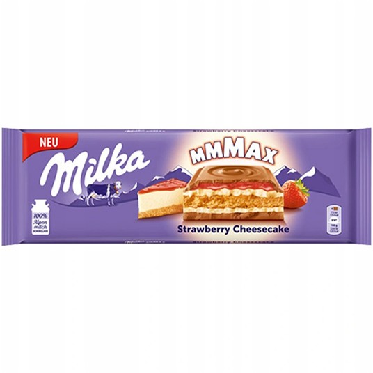 Czekolada Milka MMMAX Strawberry Chees. 300g /12/ -zdjęcie numer 1