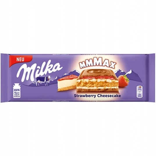 Czekolada Milka Strawberry Cheesecake 300g /12/ -zdjęcie numer 1
