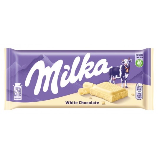 Czekolada Milka White 90g /22/ lub /24/ -zdjęcie numer 1