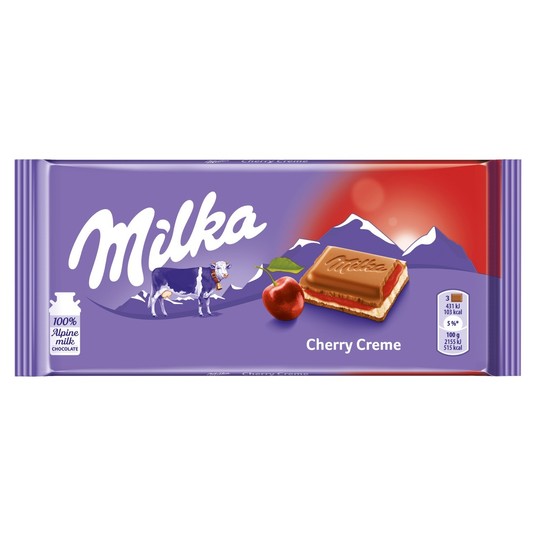 Czekolada Milka Wisniowa 100g /25/ -zdjęcie numer 1
