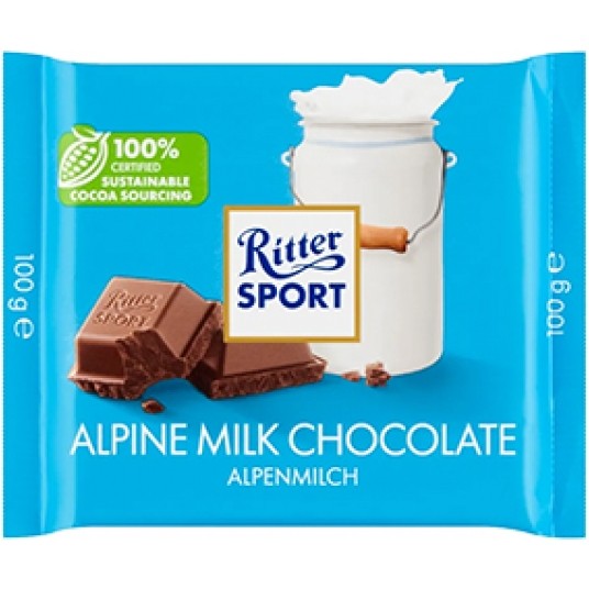 Czekolada Ritter Sport ALPINE MILK 100g /12/ -zdjęcie numer 1