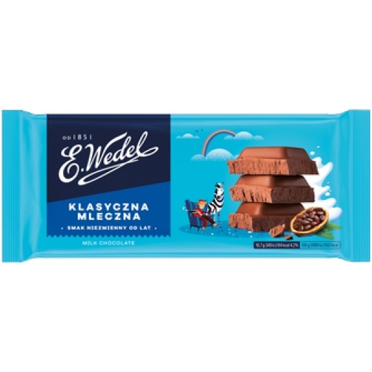 Czekolada WEDEL Mleczna 90g /22/ -zdjęcie numer 1