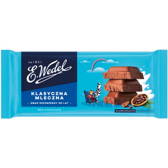 Czekolada WEDEL Mleczna 90g /22/ -zdjęcie numer 1