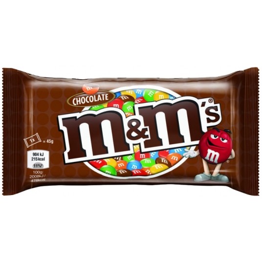Draże M&M's Chocolate 45g /24/ -zdjęcie numer 1
