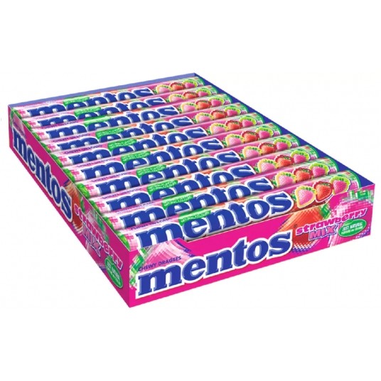 Dropsy Mentos Strawberry Mix 37,5g -zdjęcie numer 1