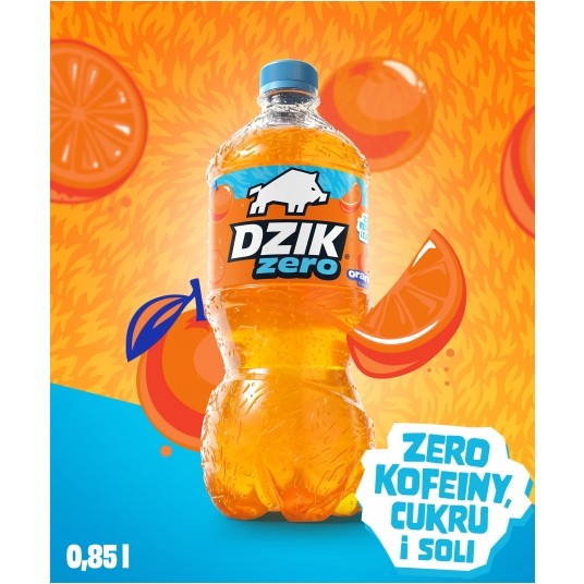 Dzik Zero Orange Napój Butelka 0,85l /6/ KAUCJA -zdjęcie numer 1
