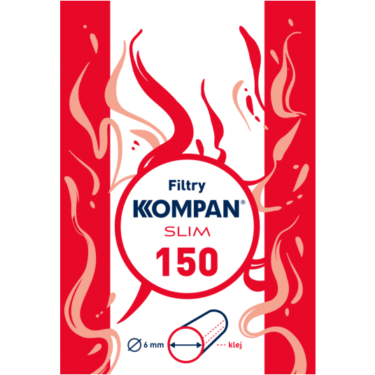 Filtry Kompan Slim 6mm 150szt -zdjęcie numer 1