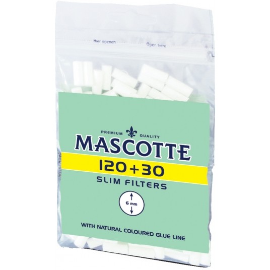 Filtry Slim Mascotte 6mm 120+30szt -zdjęcie numer 1