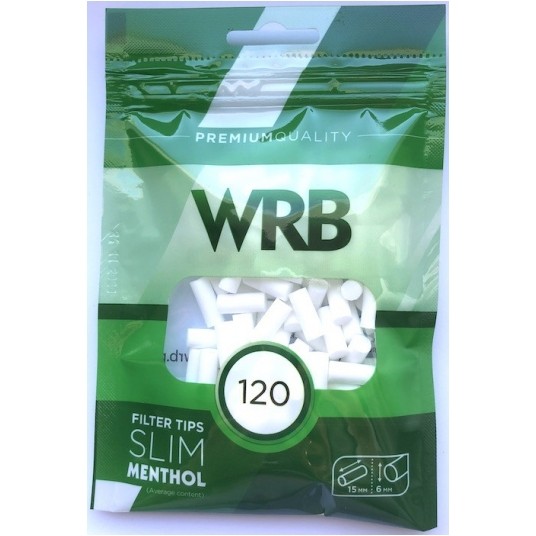Filtry WRB Slim Menthol 6mm 120 szt -zdjęcie numer 1