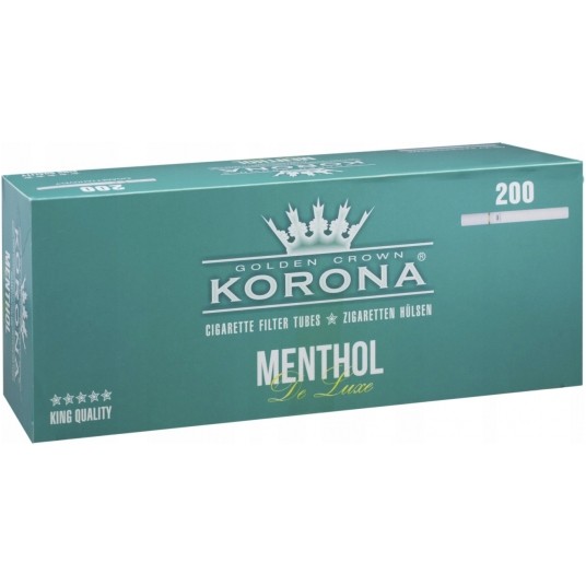 Gilzy Korona De Luxe Menthol 200 /50/ ## -zdjęcie numer 1