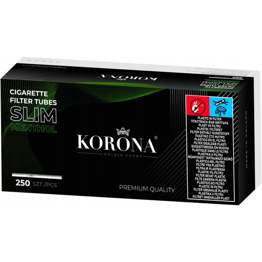 Gilzy KORONA Slim Menthol 120szt -zdjęcie numer 1