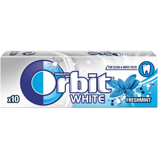 Guma Orbit White Fresh 10 Drażetek -zdjęcie numer 1