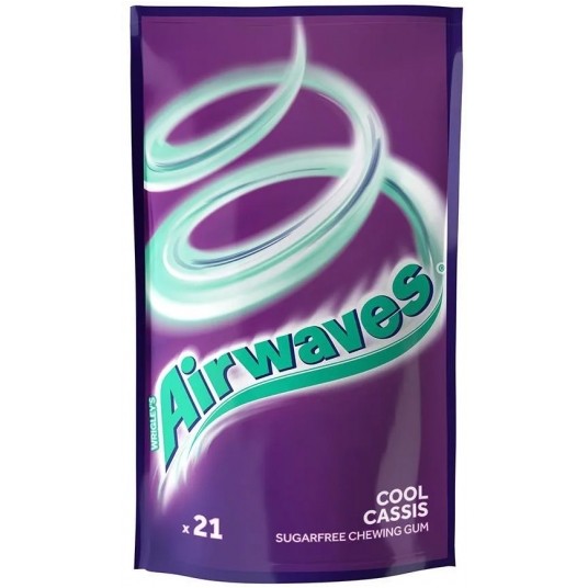 Gumy Airwaves Cassis torba 21 drażetek /22/ -zdjęcie numer 1