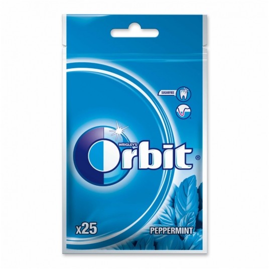Gumy Orbit Peppermint torba 21 drażetek /22/ -zdjęcie numer 1