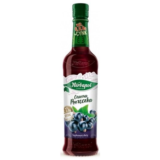 Herbapol Syrop Czarna Porzeczka 420ml /8/ -zdjęcie numer 1
