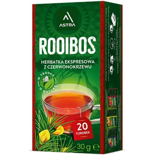 Herbata Astra Rooibos 20 torebek -zdjęcie numer 1