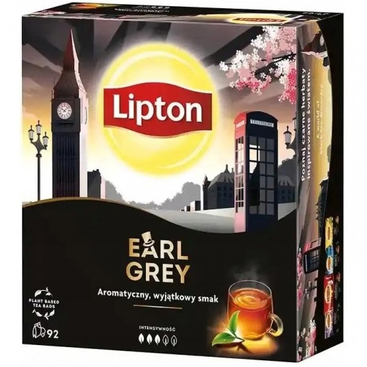 Herbata Lipton Earl Grey 92 torebki 138g -zdjęcie numer 1