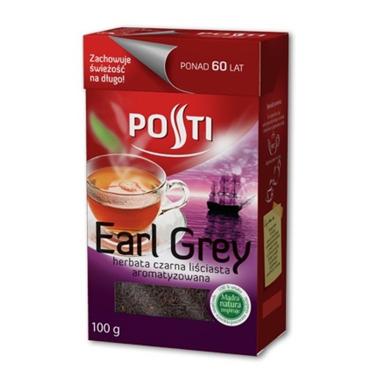 Herbata Liściasta Posti Earl Grey 80g -zdjęcie numer 1