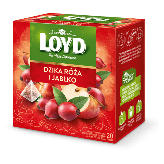Herbata LOYD Piramidy Dzika Róża Jabłko 2g * 20 to -zdjęcie numer 1