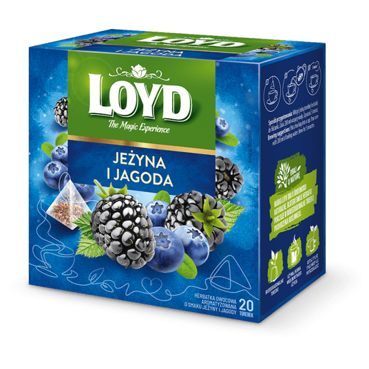 Herbata LOYD Piramidy Jagoda Jeżyna 2g * 20 torebe -zdjęcie numer 1