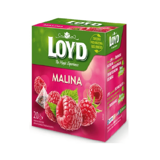 Herbata LOYD Piramidy Malina 2g * 20 tor -zdjęcie numer 1