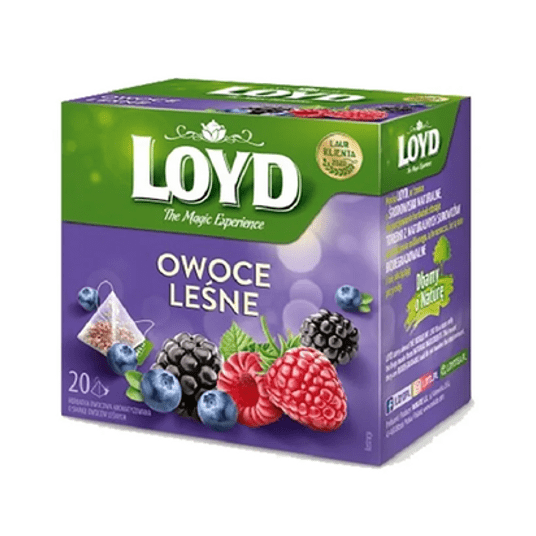 Herbata LOYD Piramidy Owoce Leśne 2g * 20 tor -zdjęcie numer 1